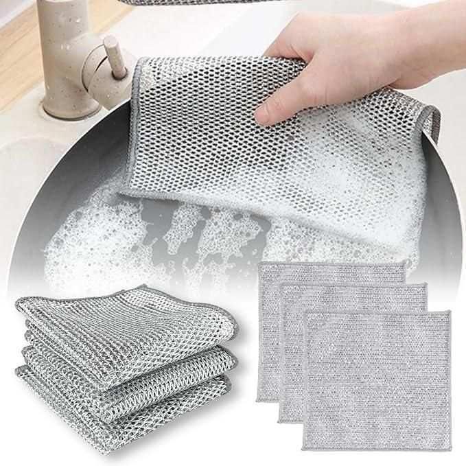 Multifunctional Non-scratch 10 Wire Dishcloth   (50% Discount + COD)