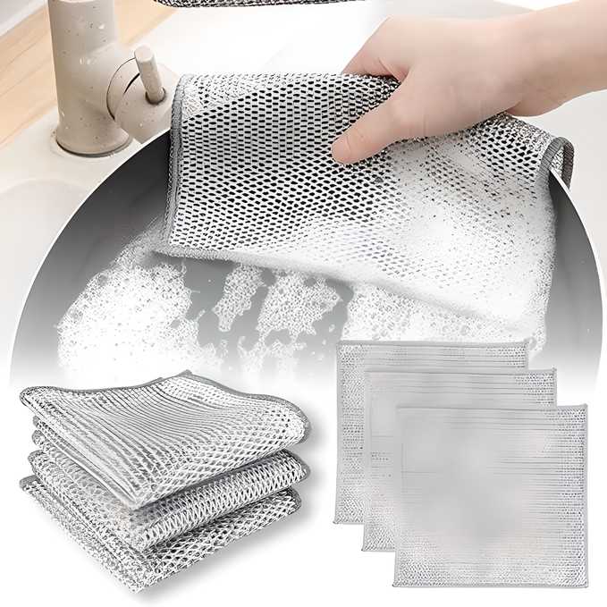Multifunctional Non-scratch 10 Wire Dishcloth   (50% Discount + COD)